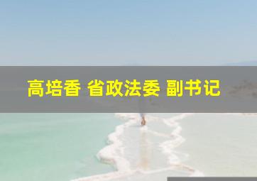 高培香 省政法委 副书记